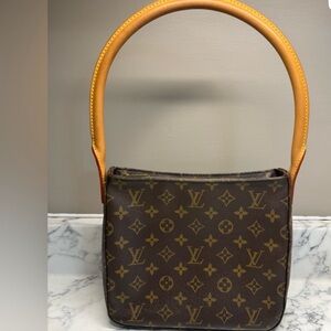 Louis Vuitton Brown and Tan Monogram Bag